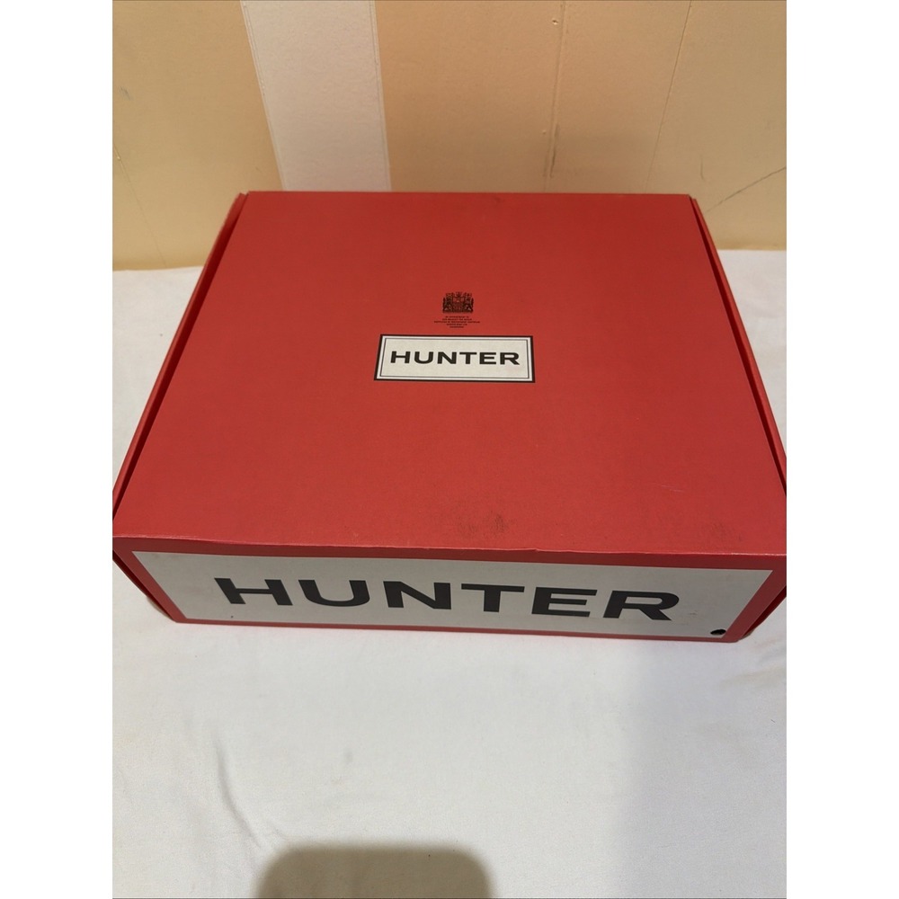 Hunter Original Women's Short Back Adjustable black Rain Boots. Size US 11. New - Picture 10 of 11